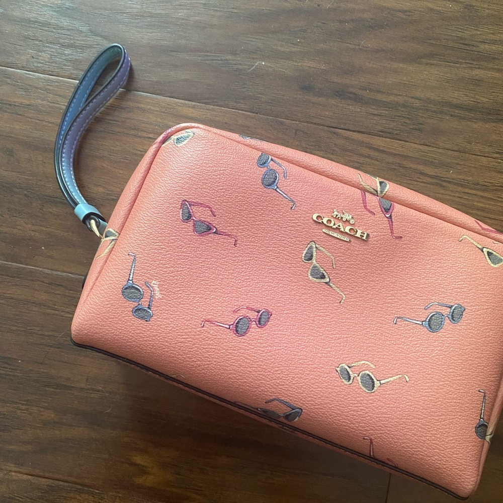 Coach Sunglasses Pattern Cosmetic Bag/clutch purse/travel bag